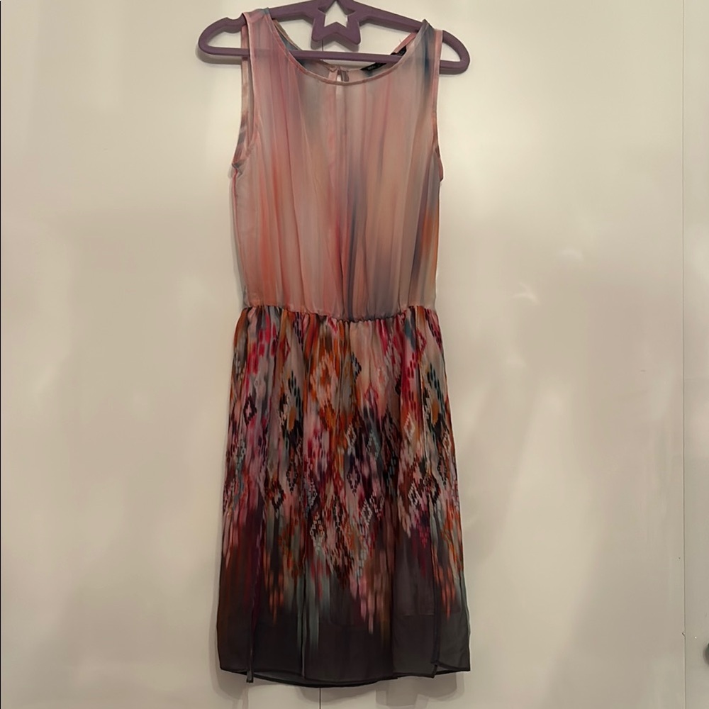 Multicolor Sleeveless Dress Zara
